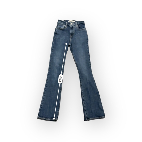 Levi's Women’s 725 High Rise Bootcut Jeans Size 25 Dark Wash Denim Western - Picture 4 of 9